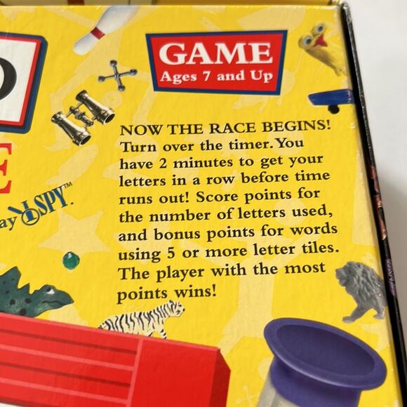 I SPY WORD SCRAMBLE Game Scholastic Briarpatch 7 Up Family Fun NWOT Educational - Picture 8 of 9
